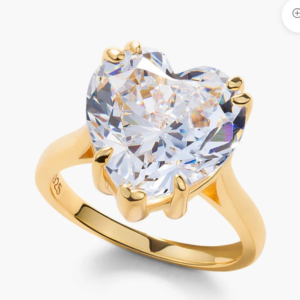 Objekts Amos Heart Shaped Ring Size 5